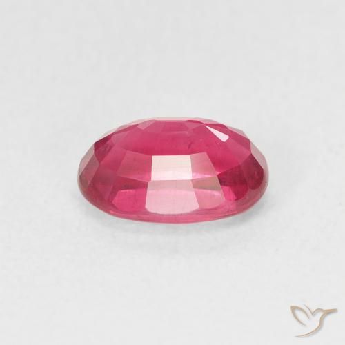 Ruby Gemstone in 7 x 5 mm (calibrated) Size for Sale, Ruby Stone in Medium Red Color