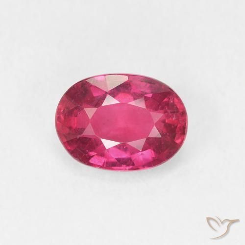1.23ct Natural Light Red Ruby, Oval, VS