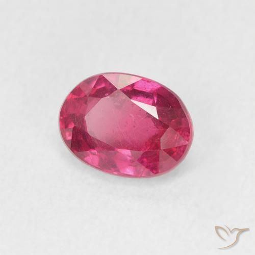 1.14 ct Red Ruby Stone, Natural Ruby in Oval Facet Shape for Sale
