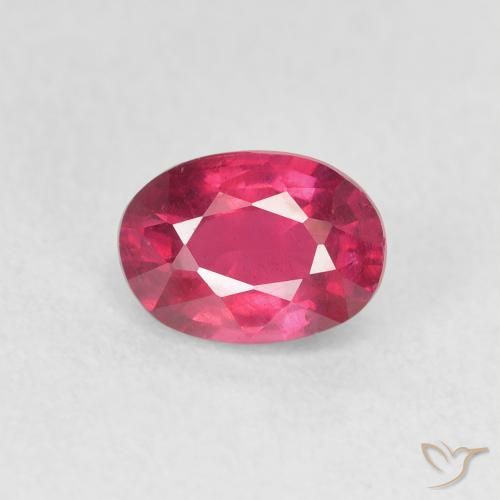 1.27ct Natural Deep Reddish Pink Ruby, Oval, VS