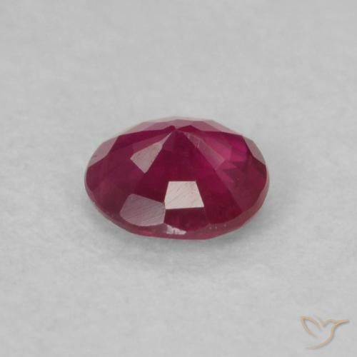 Ruby Gemstone in 3.5 mm (calibrated) Size for Sale, Ruby Stone in Deep Reddish Pink Color