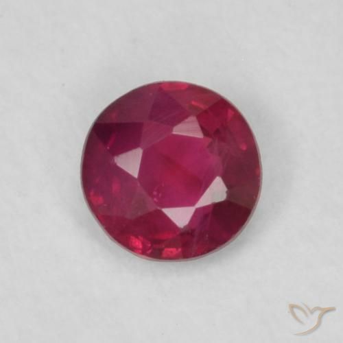 0.15ct Natural Pinkish Red Ruby, Round, VS