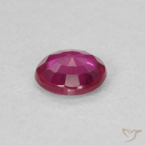 Ruby Gemstone in 3.5 mm (calibrated) Size for Sale, Ruby Stone in Pinkish Red Color