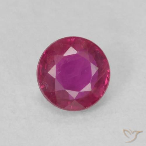 0.20ct Natural Pinkish Red Ruby, Round, VS
