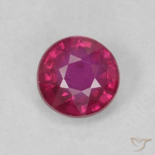 0.22ct Natural Light Red Ruby, Round, VS