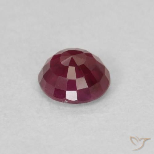 Ruby Gemstone in 3.8 mm Size for Sale, Ruby Stone in Deep Red Color