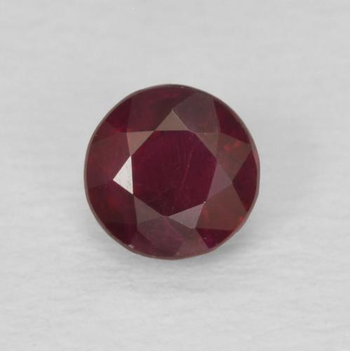 0.29ct Natural Deep Red Ruby, Round, SI