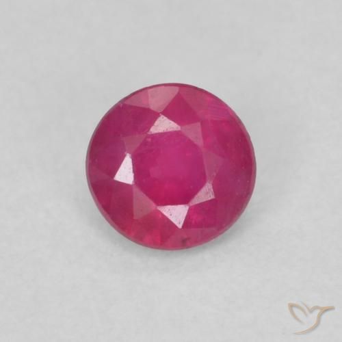 0.29ct Natural Pinkish Red Ruby, Round, VS
