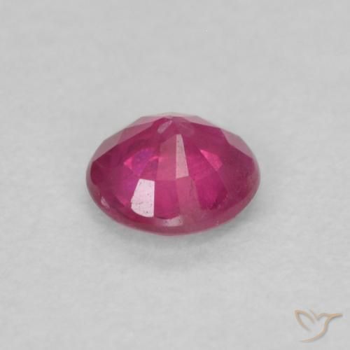 Ruby Gemstone in 4 mm (calibrated) Size for Sale, Ruby Stone in Pinkish Red Color