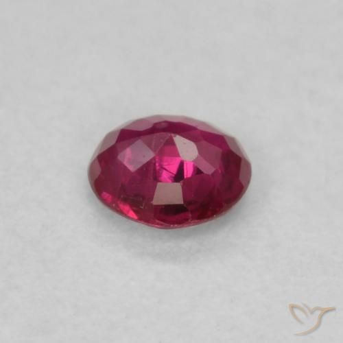 Ruby Gemstone in 3.5 mm (calibrated) Size for Sale, Ruby Stone in Pinkish Red Color
