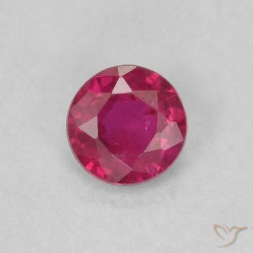 0.17ct Natural Pinkish Red Ruby, Round, VS
