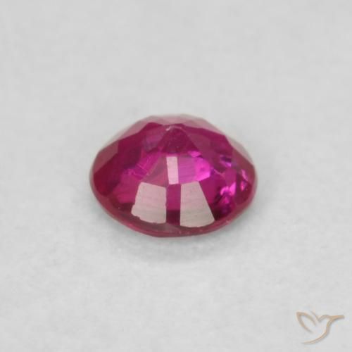 Ruby Gemstone in 3.5 mm (calibrated) Size for Sale, Ruby Stone in Pinkish Red Color