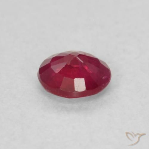 Ruby Gemstone in 3.5 mm (calibrated) Size for Sale, Ruby Stone in Deep Crimson Color