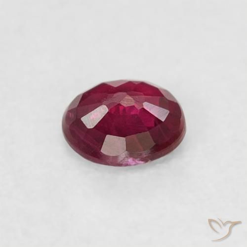 Ruby Gemstone in 3.5 mm (calibrated) Size for Sale, Ruby Stone in Dark Red Color