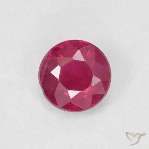 0.19ct Natural Pinkish Red Ruby, Round, VS