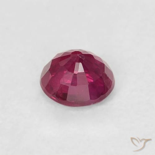 Ruby Gemstone in 3.5 mm (calibrated) Size for Sale, Ruby Stone in Pinkish Red Color