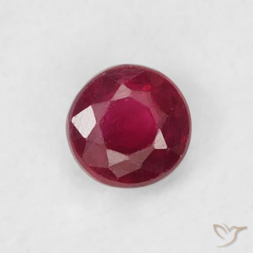 0.23ct Natural Dark Red Ruby, Round, VS
