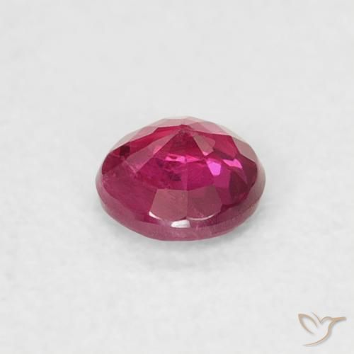 Ruby Gemstone in 3.5 mm (calibrated) Size for Sale, Ruby Stone in Pinkish Red Color