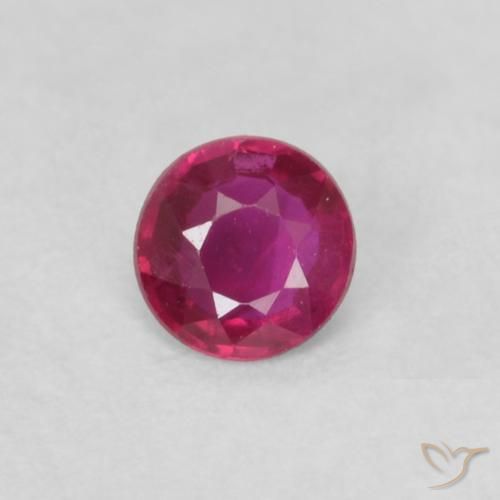 0.16ct Natural Pinkish Red Ruby, Round, VS