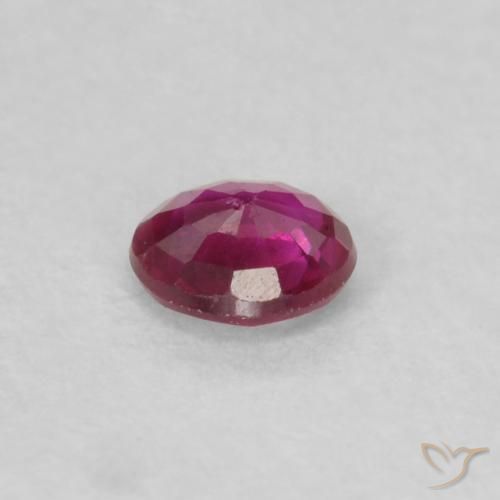 Ruby Gemstone in 3.5 mm (calibrated) Size for Sale, Ruby Stone in Pinkish Red Color