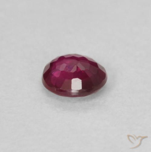 Ruby Gemstone in 3.5 mm (calibrated) Size for Sale, Ruby Stone in Dark Red Color