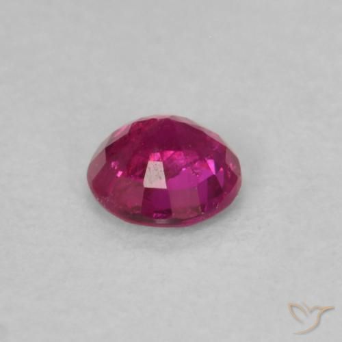 Ruby Gemstone in 3.5 mm (calibrated) Size for Sale, Ruby Stone in Reddish Pink Color