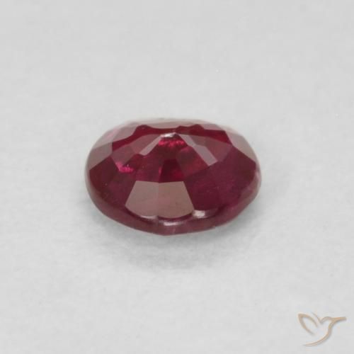 Ruby Gemstone in 4 mm (calibrated) Size for Sale, Ruby Stone in Deep Red Color