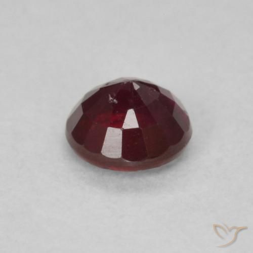 Ruby Gemstone in 3.8 mm Size for Sale, Ruby Stone in Wine Red Color