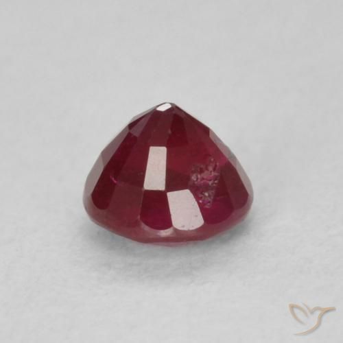 Ruby Gemstone in 3.8 mm Size for Sale, Ruby Stone in Wine Red Color