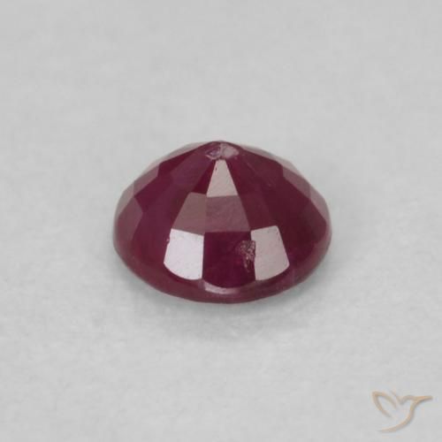 Ruby Gemstone in 3.8 mm Size for Sale, Ruby Stone in Deep Red Color