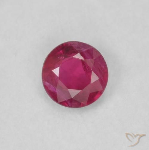 0.17ct Natural Pinkish Red Ruby, Round, VS