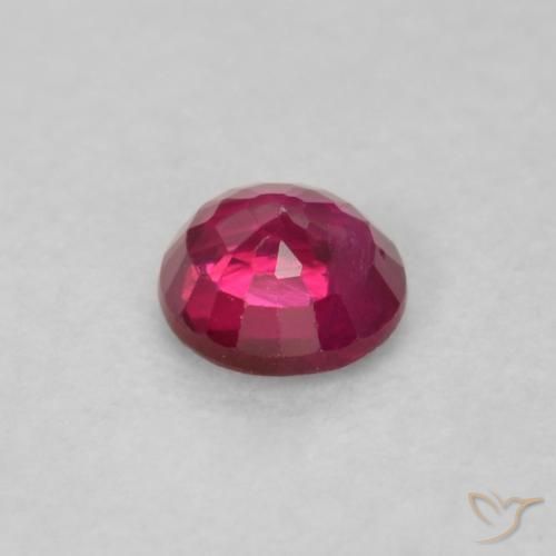 Ruby Gemstone in 3.3 mm Size for Sale, Ruby Stone in Pinkish Red Color
