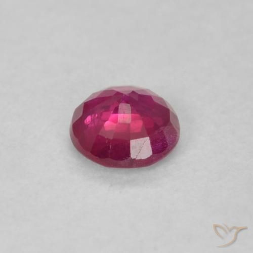 Ruby Gemstone in 3.5 mm (calibrated) Size for Sale, Ruby Stone in Pinkish Red Color