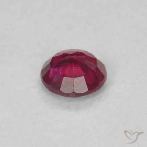 Ruby Gemstone in 3.5 mm (calibrated) Size for Sale, Ruby Stone in Wine Red Color