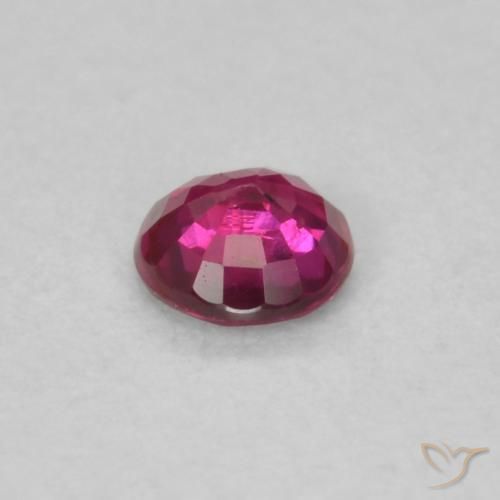 Ruby Gemstone in 3.5 mm (calibrated) Size for Sale, Ruby Stone in Pinkish Red Color