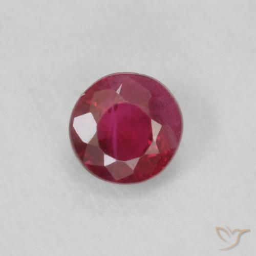 0.23ct Natural Jam Red Ruby, Round, VS