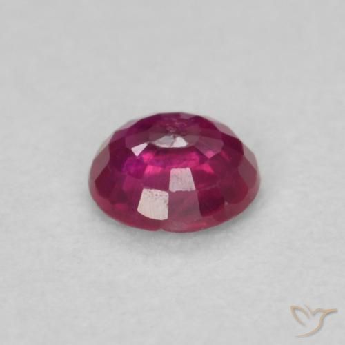 Ruby Gemstone in 3.8 mm Size for Sale, Ruby Stone in Light Red Color