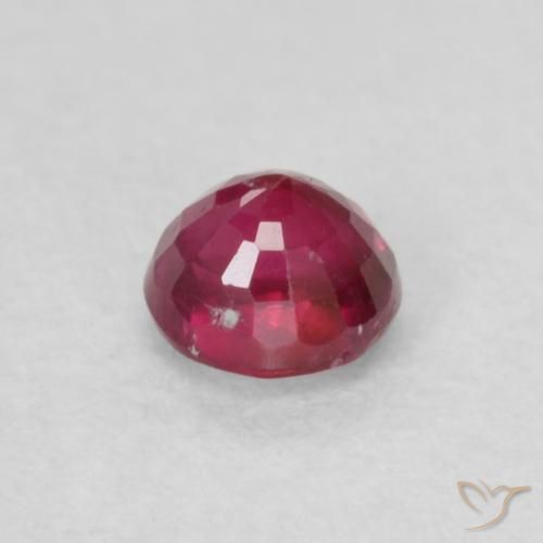 Ruby Gemstone in 3.5 mm (calibrated) Size for Sale, Ruby Stone in Deep Reddish Pink Color