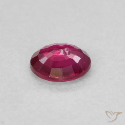 Ruby Gemstone in 3.8 mm Size for Sale, Ruby Stone in Pinkish Red Color