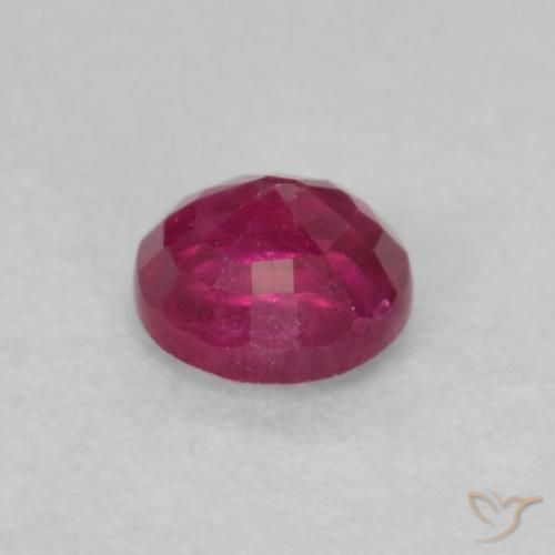 Ruby Gemstone in 3.8 mm Size for Sale, Ruby Stone in Light Red Color