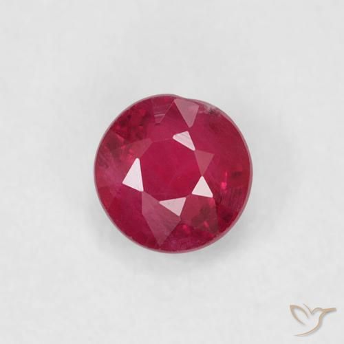 0.29ct Natural Jam Red Ruby, Round, SI-I1
