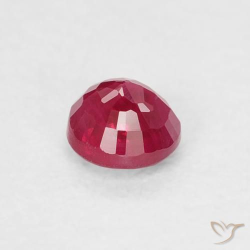 Ruby Gemstone in 3.7 mm Size for Sale, Ruby Stone in Jam Red Color