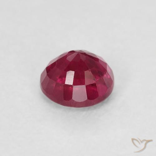 Ruby Gemstone in 3.8 mm Size for Sale, Ruby Stone in Wine Red Color