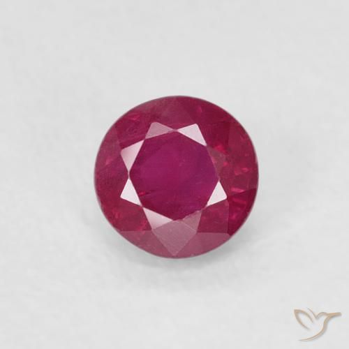0.29ct Natural Pinkish Red Ruby, Round, SI-I1
