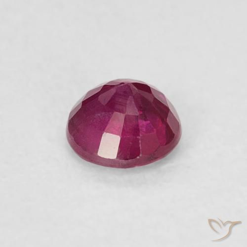 Ruby Gemstone in 3.7 mm Size for Sale, Ruby Stone in Pinkish Red Color
