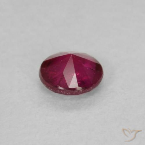 Ruby Gemstone in 3.3 mm Size for Sale, Ruby Stone in Pinkish Red Color