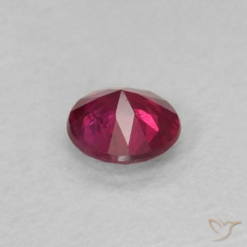 Ruby Gemstone in 3.5 mm (calibrated) Size for Sale, Ruby Stone in Medium Red Color