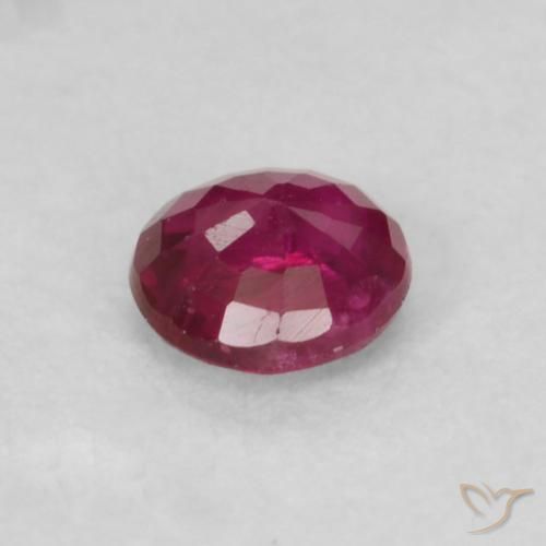 Ruby Gemstone in 3.5 mm (calibrated) Size for Sale, Ruby Stone in Deep Red Color
