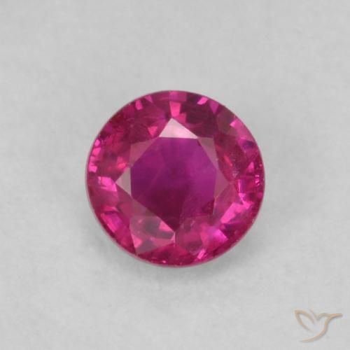 0.20ct Natural Pinkish Red Ruby, Round, VS