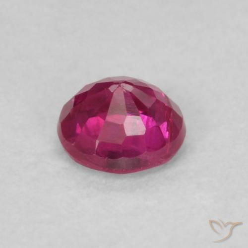 Ruby Gemstone in 3.5 mm (calibrated) Size for Sale, Ruby Stone in Pinkish Red Color